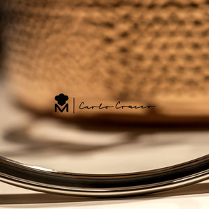 Casseruola Ø 24x12 cm con coperchio in vetro Bottega - Drogheria Carlo Cracco Shop  (4466128748590)